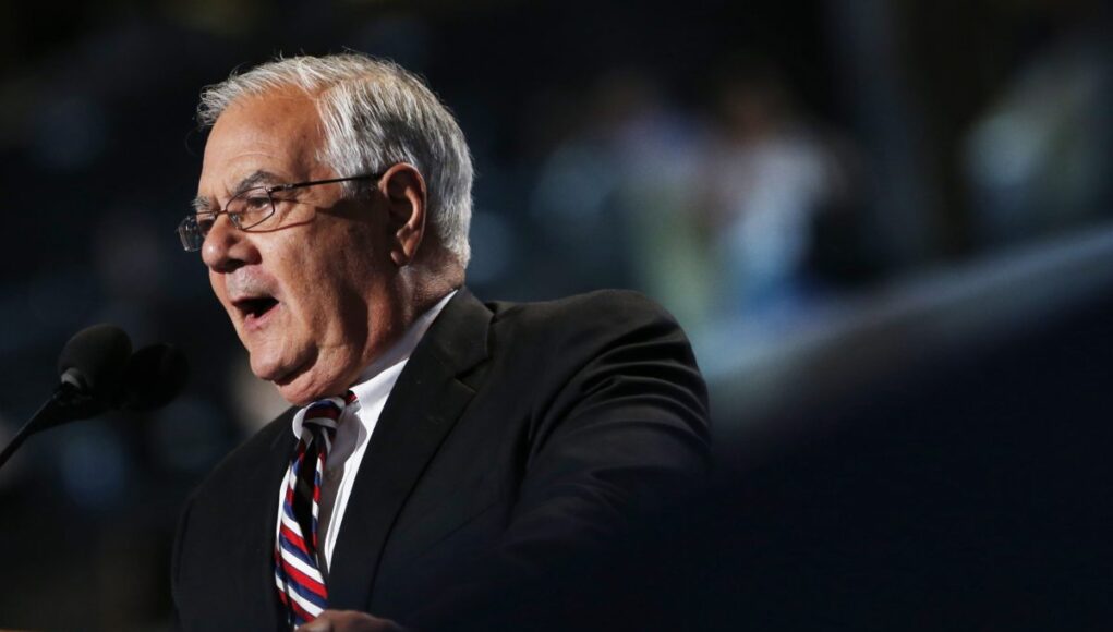 Rep. Frank speaks during the final session of the Democratic National Convention in Charlotte