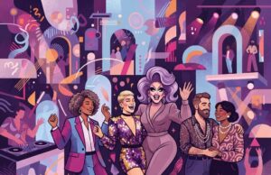 What’s Actually Happening in Gay Culture Right Now (2026 Edition) Editorial illustration representing gay culture trends in 2026