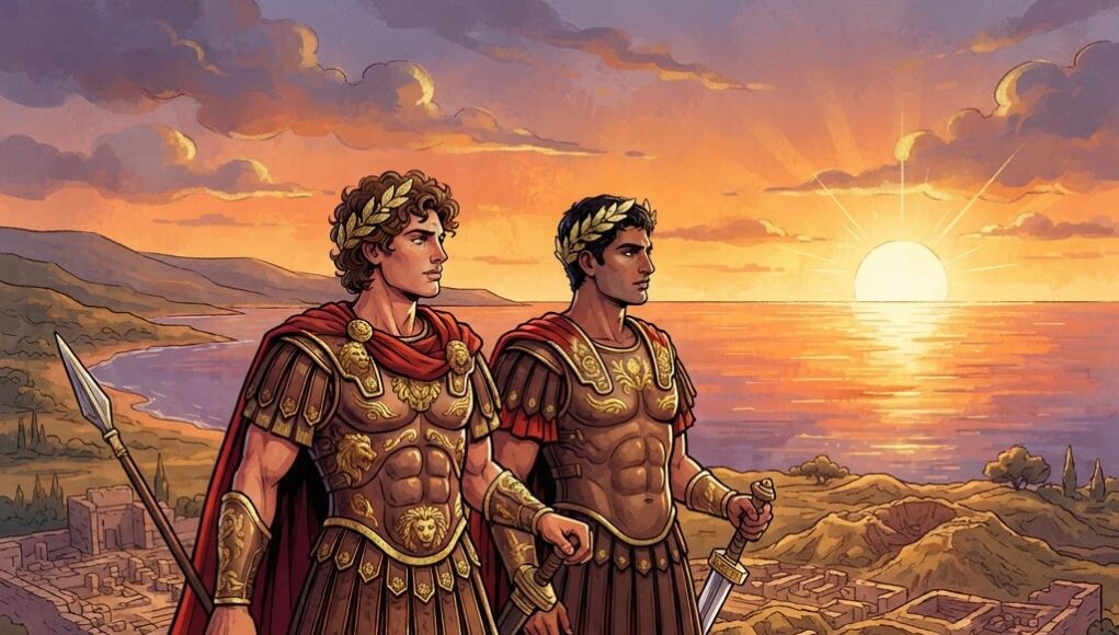 Alexander the Great and Hephaestion at Troy