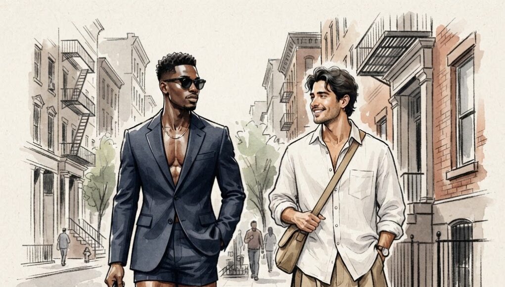 Micro-shorts vs Bermudas fashion illustration