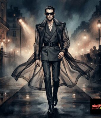 The Queer Fashion Takeover of Summer 2026: Sheer, Sincere, and a Little Bit Fierce Saint Laurent SS26 menswear editorial illustration