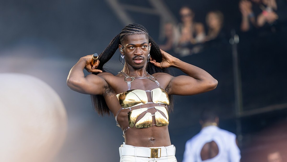 Lil Nas X performing at Glastonbury Festival 2023