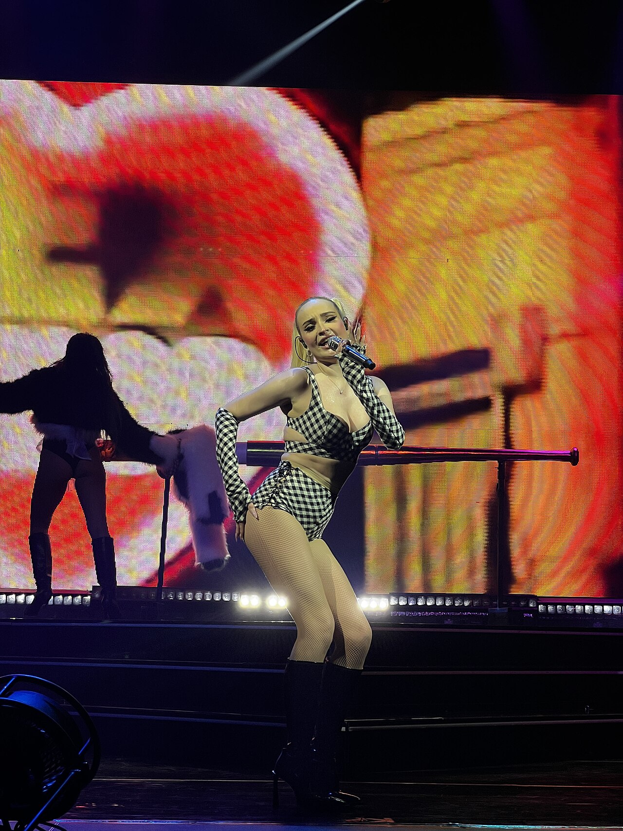Kim Petras performing live in Warsaw