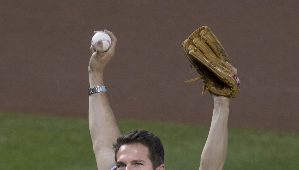 Thomas Roberts Msnbc Journalist Thomas Roberts at a Phillies vs Orioles game, June 2015.